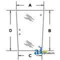 A & I Products Glass, Side (RH/LH) 38" x24" x2" A-3302705M5